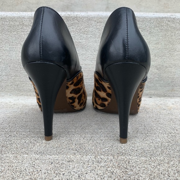 Rockport  Presia Tied Mj Leopard Black Heels - Picture 4 of 8